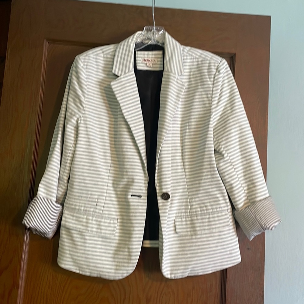 Striped Blazer - Size 12